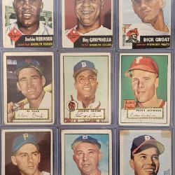 1952 and 53 Topps