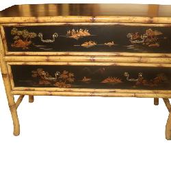 Bamboo 2 drawer console