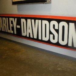 Harley Davidson 2pc Sign Plastic Light Lens
