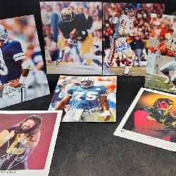 3021: Signed 8x10 Football & Wrestling Group of 7