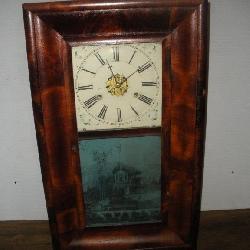 Vintage Gilbert 30hr Wind-up Clock  15x4x26