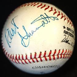 3007:Pete Rose & Bart Giamatti Autographed Baseball