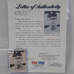 #700 Ty Cobb Book Photo Bust Shot Autographed by Cobb with PSA/DNA