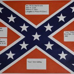 Confederate Signed Flag