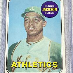 1969 Topps #260 Reggie Jackson Oakland Athletics Rookie Baseball Card