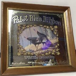 Pabst Blue Ribbon Wildlife Collection framed