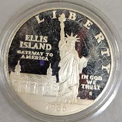 Ellis Island $1 Silver Coin