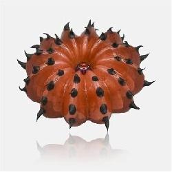 Mark Eckstrand Art Glass Sea Urchin Paperweight