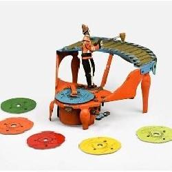 Wolverine No. 48 Zilotone Tin Circus Clown Xylophone Music Toy