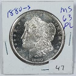 1880-S  Morgan Dollar   MS-63 PL