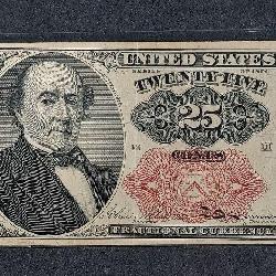 1874  25 Cents Fractional Currency   5th Issue  VF