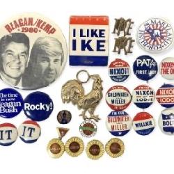 Vintage & Antique Political Buttons 