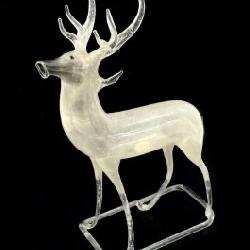Antique Mercury Glass Reindeer 
