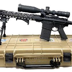 Palmetto State Armory 6.5 Creedmoor AR10 with illuminated Sniper Scope in Case - Complete Package