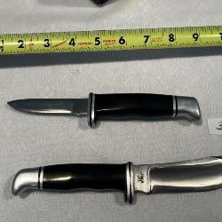 (2) Buck Hunting Knives w/ Sheath (USA made)