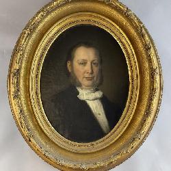 Large 19th Century Portrait of a Gentleman