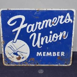 Farmers Union sign