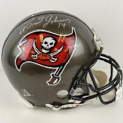 Brad Johnson Autographed Buccaneers NFL Helmet 
