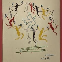 1961 Picasso Lithograph Print of the Dance of Youth