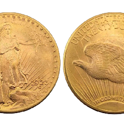 1923-D St. Gaudens $20 Gold