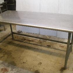6ft Stainless Steel Prep Table  72x30x34 inches