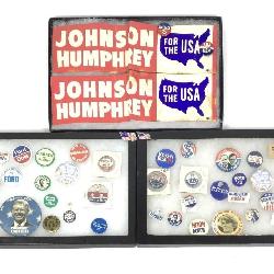 Political Buttons Bumper Stickers+ Carter, Nixon+