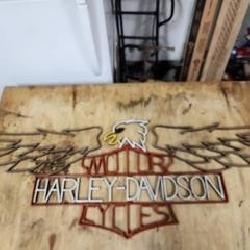 Harley Davidson Metal Art
