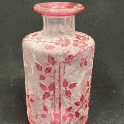 Antique Baccarat Art Glass Perfume Bottle 