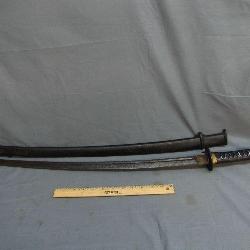 Metal Handle Japanese Sword