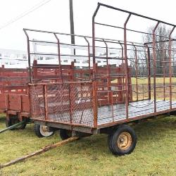 Steel side bale wagon, 8