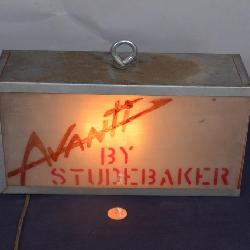 Studebaker lighted sign