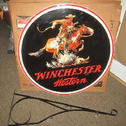 RARE 1960'S WINCHESTER DEALER SIGN