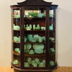 Curio cabinet & Jadite collection