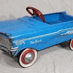 1960s Murray T- Bird pedal car original blue