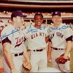 Harmon Killebrew, Mickey Mantle and Willie Mays