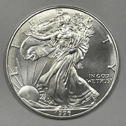 1996 Silver American Eagle Key Date BU