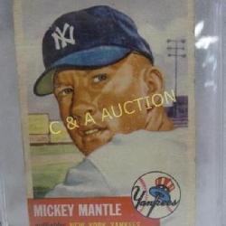 1953 MICKEY MANTEL YANKEES #82 TOPPS CARD