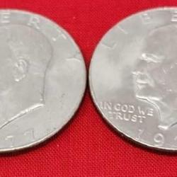 2-1971D Eisenhower Dollars
