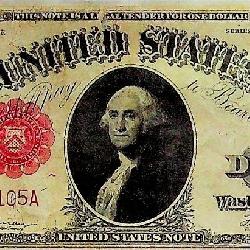 1917 Red Seal Dollar