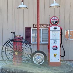 Vintage restored gas pump