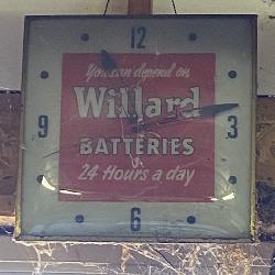 Willard Batteries Clock