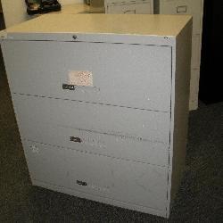 Haskell Lateral 3 Drawer File Cabinet w/Key