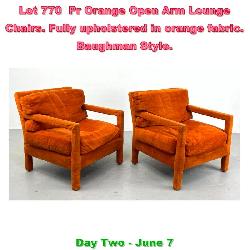 Orange 80's chairs