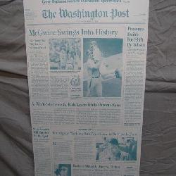 Washington Post 1998 Sports Printing Plate