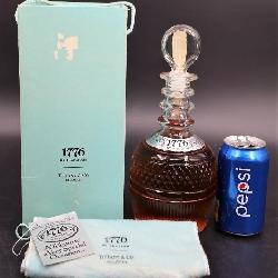 Seagrams 1776 Whiskey in Tiffany Crystal Decanter