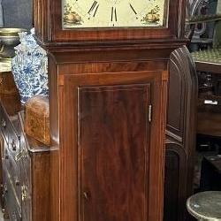 18TH CENT. MITCHELL & RUSSEL MAHOGANY TALL CASE