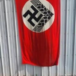 Very Nice WWII German RAD Women's Camp Flag
