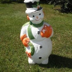 4 Ft Snowman Blow Mold Outdoor Decoration