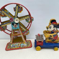 J. Chein Mickey Mouse Ferris Wheel & Fisher Price Xylophone