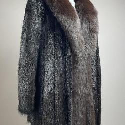 Mink with Fox Fur Stroller Coat